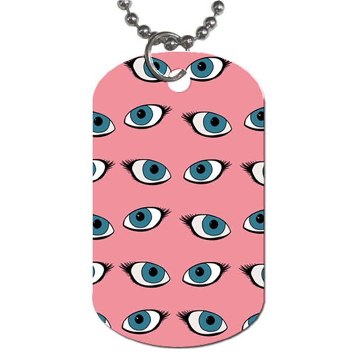 Blue eyes pattern Dog Tag (One Side)