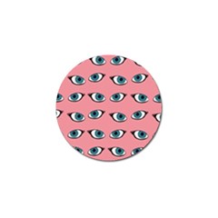 Blue Eyes Pattern Golf Ball Marker by Valentinaart