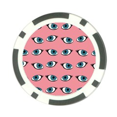 Blue Eyes Pattern Poker Chip Card Guard (10 Pack) by Valentinaart