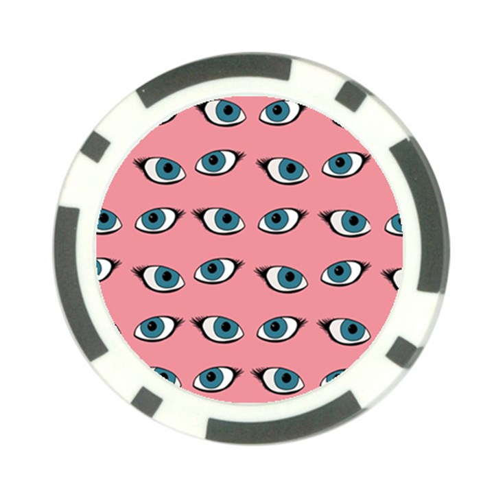 Blue eyes pattern Poker Chip Card Guard (10 pack)