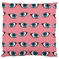 Blue Eyes Pattern Standard Flano Cushion Case (two Sides) by Valentinaart