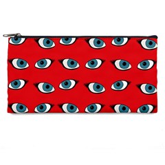 Blue Eyes Pattern Pencil Cases by Valentinaart