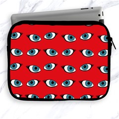 Blue Eyes Pattern Apple Ipad 2/3/4 Zipper Cases by Valentinaart