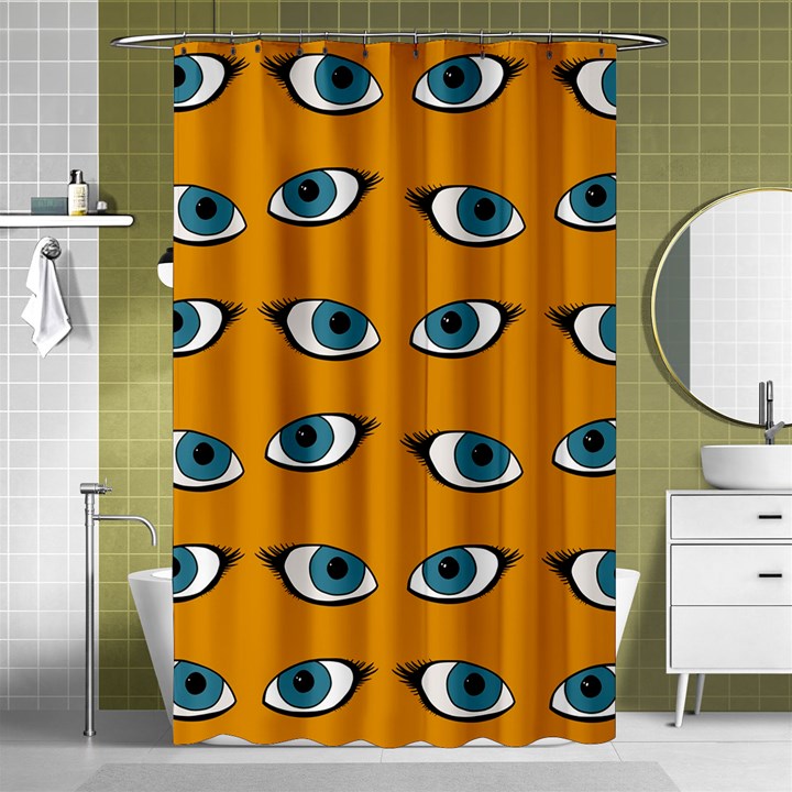 Blue eyes pattern Shower Curtain 48  x 72  (Small) 