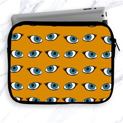 Blue Eyes Pattern Apple Ipad 2/3/4 Zipper Cases by Valentinaart