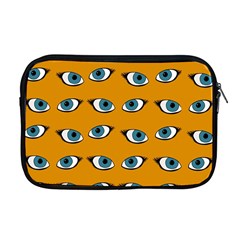 Blue Eyes Pattern Apple Macbook Pro 17  Zipper Case by Valentinaart