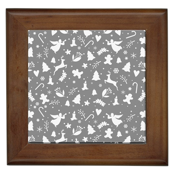 Christmas pattern Framed Tiles