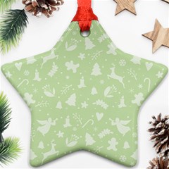 Christmas Pattern Ornament (star) by Valentinaart