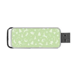 Christmas Pattern Portable Usb Flash (one Side) by Valentinaart