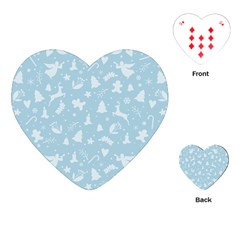 Christmas Pattern Playing Cards (heart) by Valentinaart