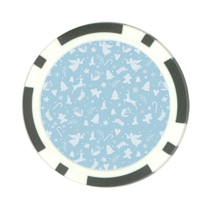 Christmas pattern Poker Chip Card Guard