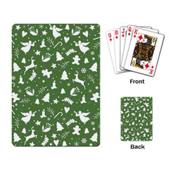 Christmas Pattern Playing Cards Single Design by Valentinaart