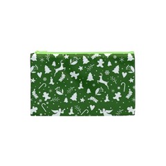 Christmas Pattern Cosmetic Bag (xs) by Valentinaart