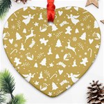 Christmas pattern Ornament (Heart) Front