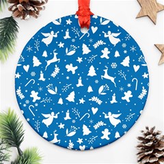 Christmas Pattern Ornament (round)