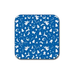 Christmas Pattern Rubber Coaster (square) 