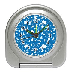 Christmas Pattern Travel Alarm Clock