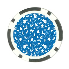 Christmas Pattern Poker Chip Card Guard by Valentinaart