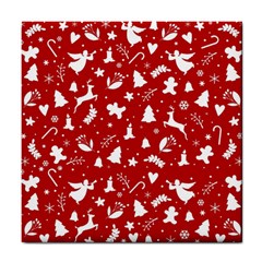 Christmas Pattern Tile Coasters