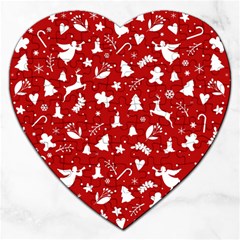 Christmas Pattern Jigsaw Puzzle (heart)