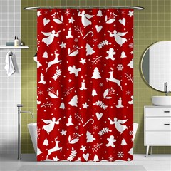 Christmas Pattern Shower Curtain 48  X 72  (small) 