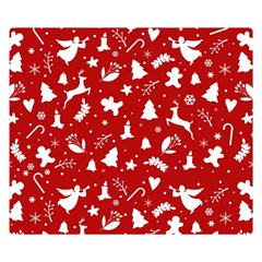 Christmas Pattern Double Sided Flano Blanket (small) 