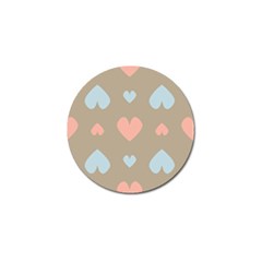 Hearts Heart Love Romantic Brown Golf Ball Marker by Sapixe