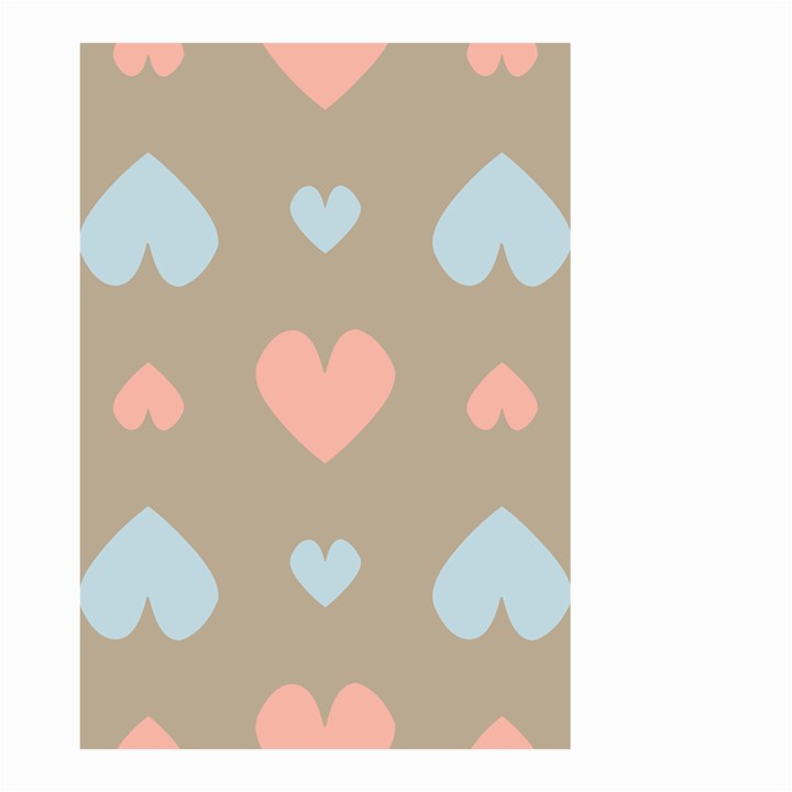 Hearts Heart Love Romantic Brown Small Garden Flag (Two Sides)