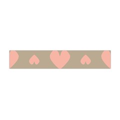 Hearts Heart Love Romantic Brown Flano Scarf (mini) by Sapixe