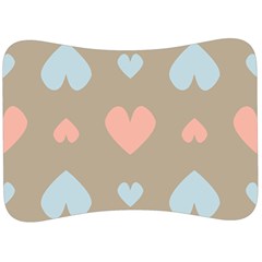 Hearts Heart Love Romantic Brown Velour Seat Head Rest Cushion by Sapixe