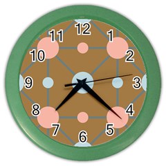 Planets Planet Around Rounds Color Wall Clock by Sapixe