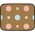 Planets Planet Around Rounds Fleece Blanket (Mini) 35 x27  Blanket