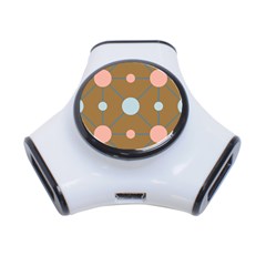 Planets Planet Around Rounds 3-port Usb Hub by Sapixe