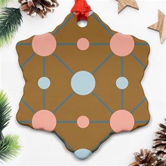 Planets Planet Around Rounds Ornament (snowflake) by Sapixe