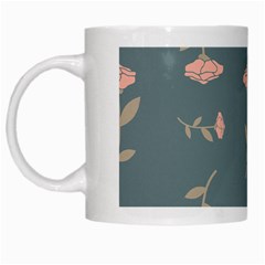 Florets Roses Rose Flowers Flower White Mugs by Sapixe