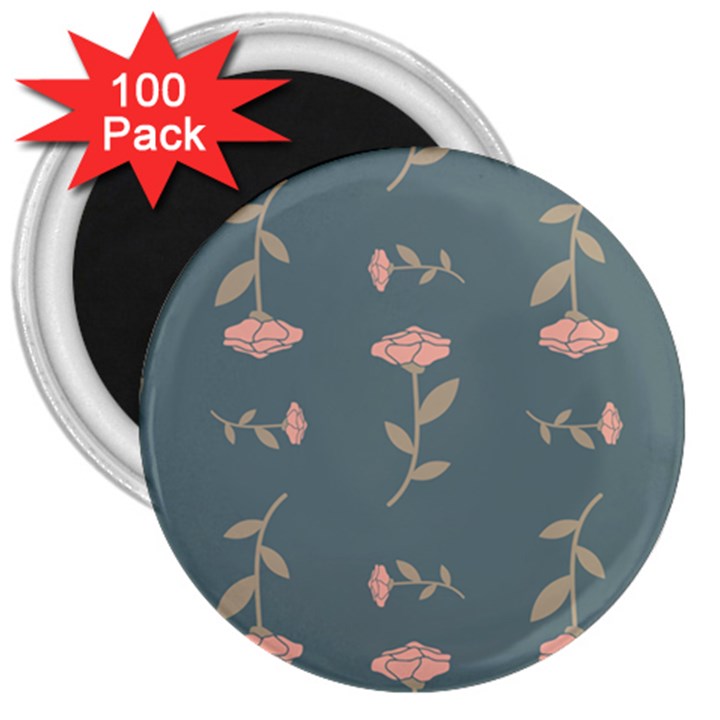 Florets Roses Rose Flowers Flower 3  Magnets (100 pack)