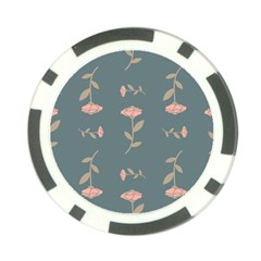 Florets Roses Rose Flowers Flower Poker Chip Card Guard (10 Pack) by Sapixe