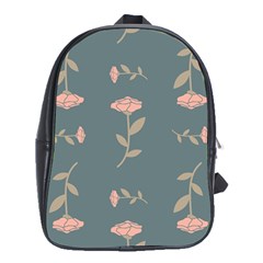 Florets Roses Rose Flowers Flower School Bag (xl) by Sapixe