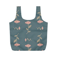 Florets Roses Rose Flowers Flower Full Print Recycle Bag (m) by Sapixe