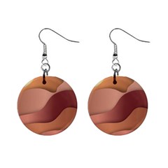 Autumn Copper Gradients Copyspace Mini Button Earrings by Sapixe