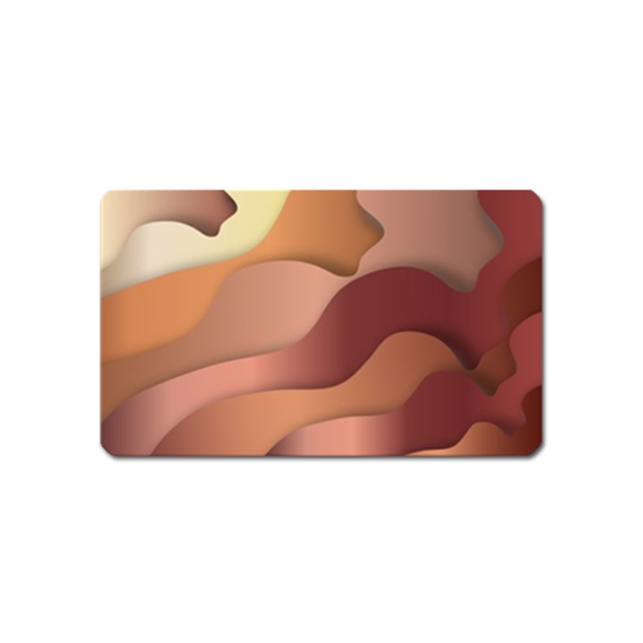 Autumn Copper Gradients Copyspace Magnet (Name Card)