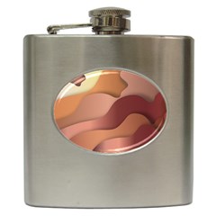 Autumn Copper Gradients Copyspace Hip Flask (6 Oz) by Sapixe