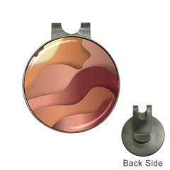 Autumn Copper Gradients Copyspace Hat Clips With Golf Markers by Sapixe