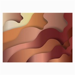 Autumn Copper Gradients Copyspace Large Glasses Cloth by Sapixe