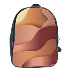 Autumn Copper Gradients Copyspace School Bag (large) by Sapixe