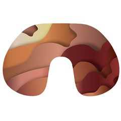 Autumn Copper Gradients Copyspace Travel Neck Pillows by Sapixe