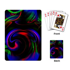 Swirl Background Design Colorful Playing Cards Single Design by Sapixe