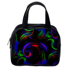 Swirl Background Design Colorful Classic Handbag (one Side) by Sapixe