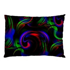 Swirl Background Design Colorful Pillow Case by Sapixe