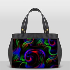 Swirl Background Design Colorful Oversize Office Handbag by Sapixe